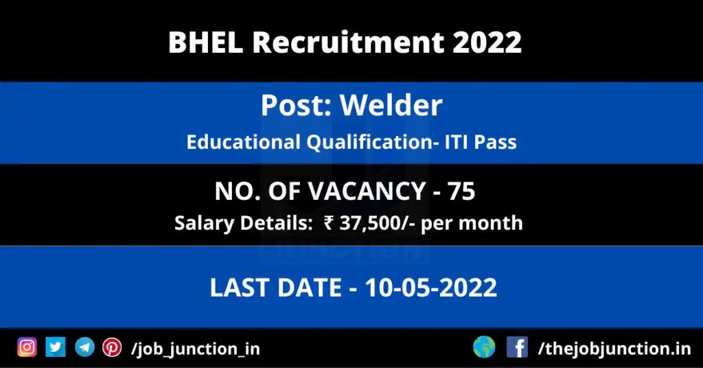 BHEL Welder Recruitment 2022