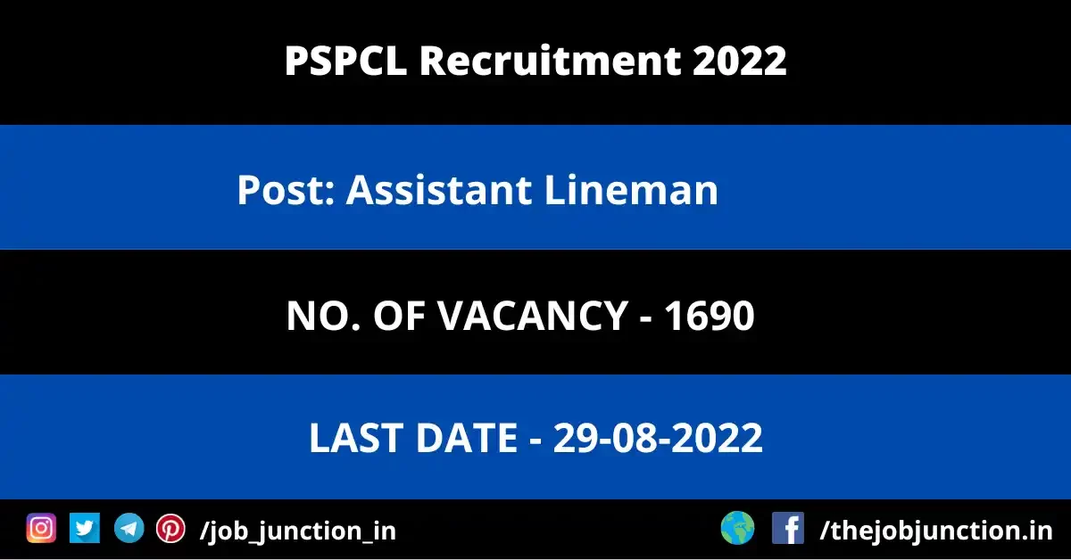 Overview Of PSPCL Assistant Lineman Recruitment 2022