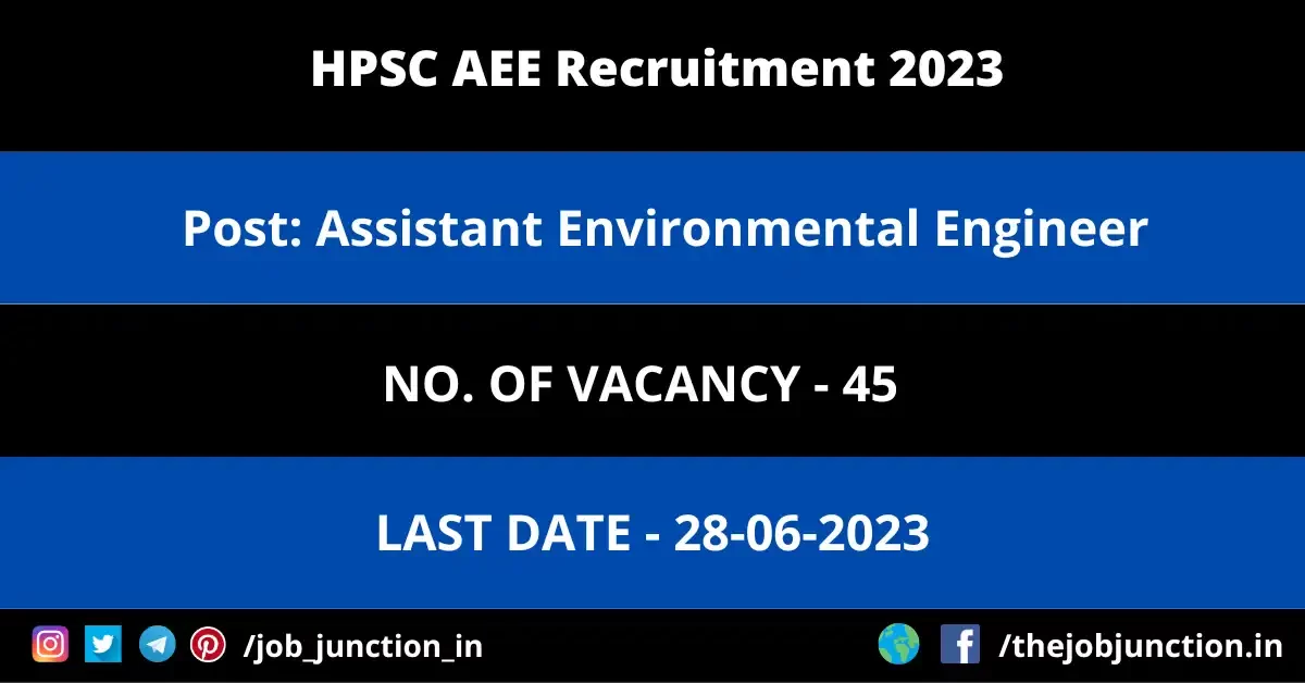 HPSC AEE Recruitment 2023