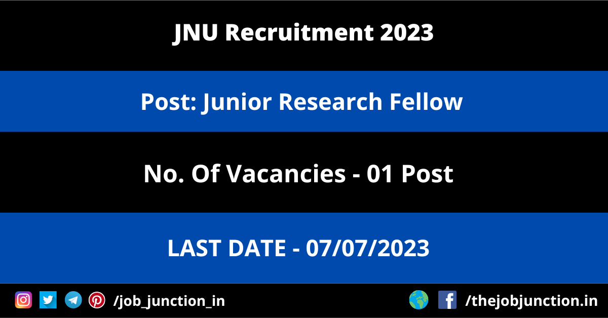 JNU JRF Recruitment 2023