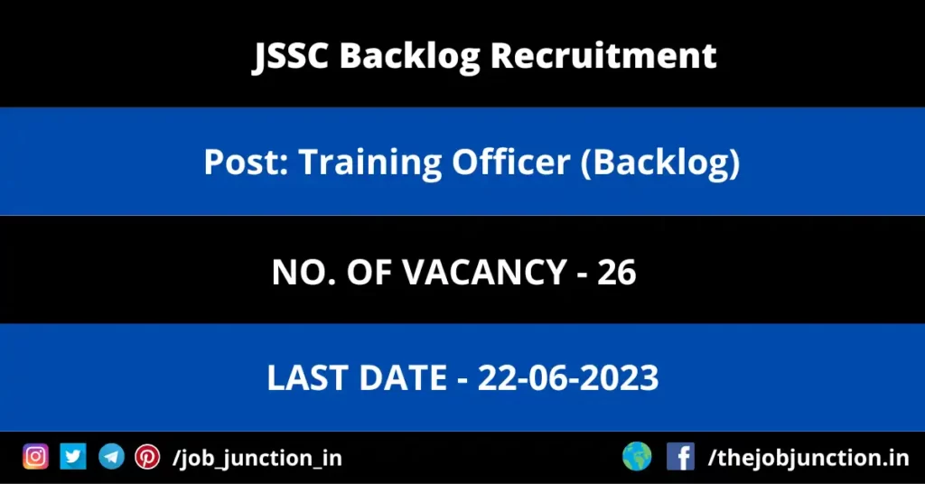 Western Railway Apprentice Recruitment 2023 JOB JUNCTION JSSC Backlog Recruitment