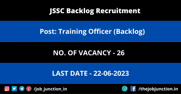 JSSC Backlog Recruitment