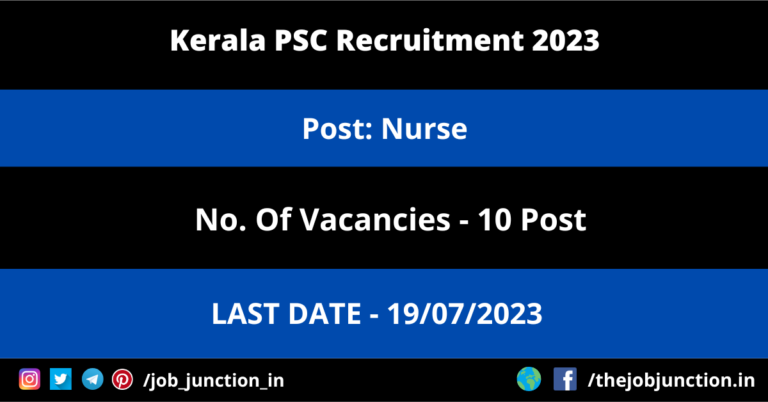 Kerala PSC Nurse Recruitment 2023