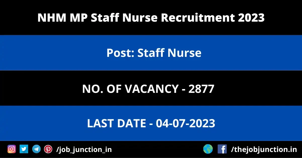 NHM MP Staff Nurse Recruitment 2023