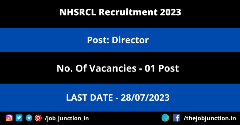 NHSRCL Director Recruitment 2023