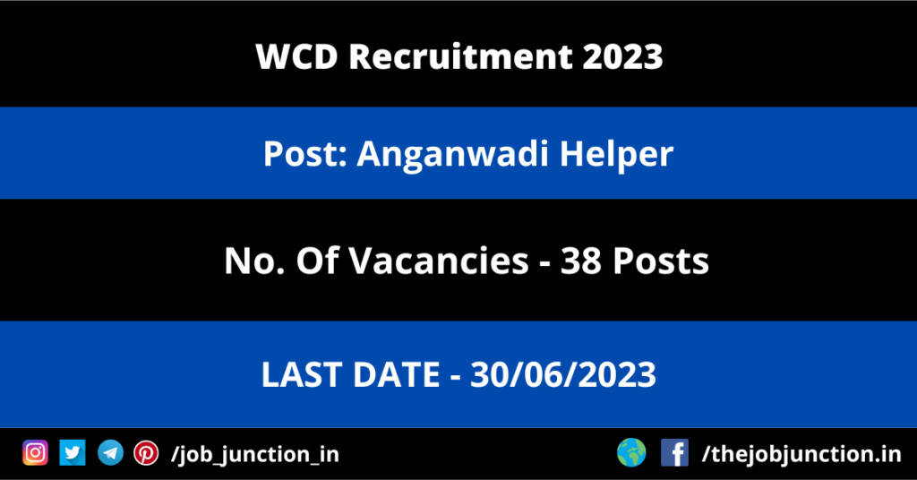 MPESB Constable Recruitment 2023 JOB JUNCTION WCD Anganwadi Helper Recruitment 2023