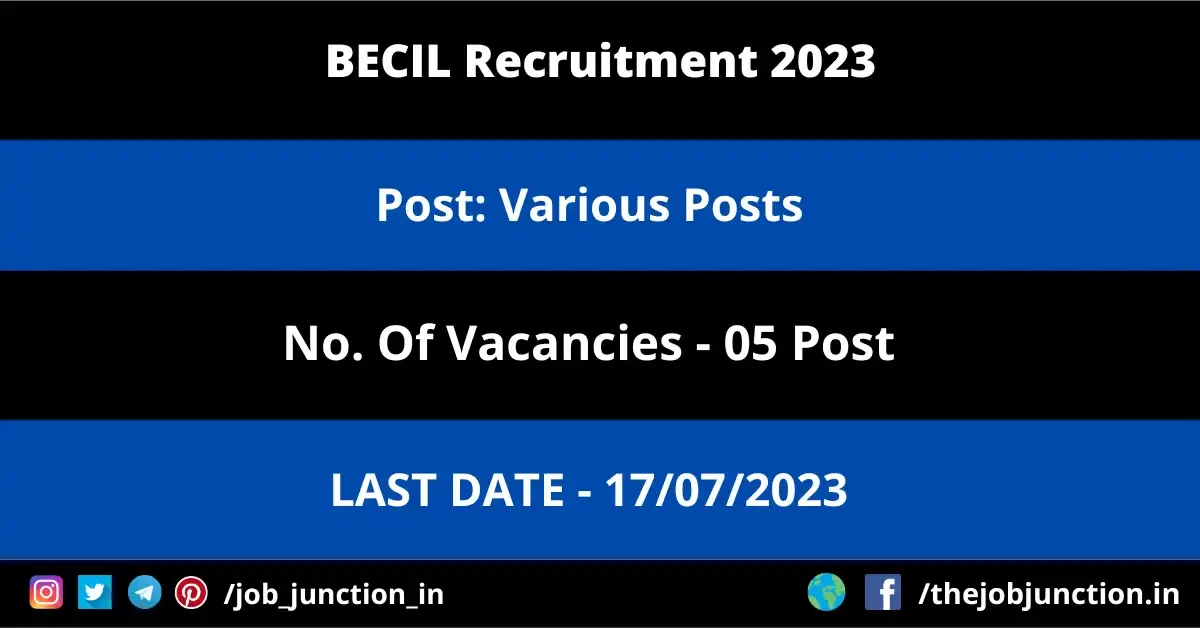 BECIL Recruitment 2023