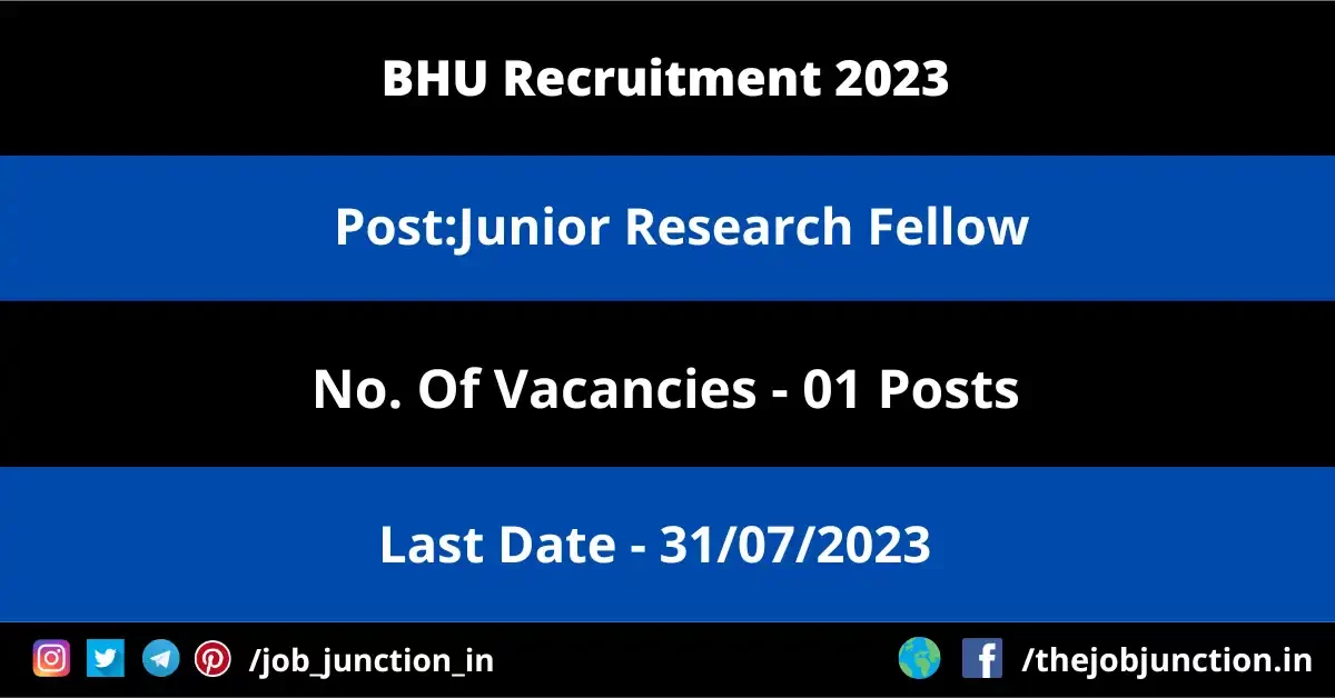 BHU JRF Recruitment 2023