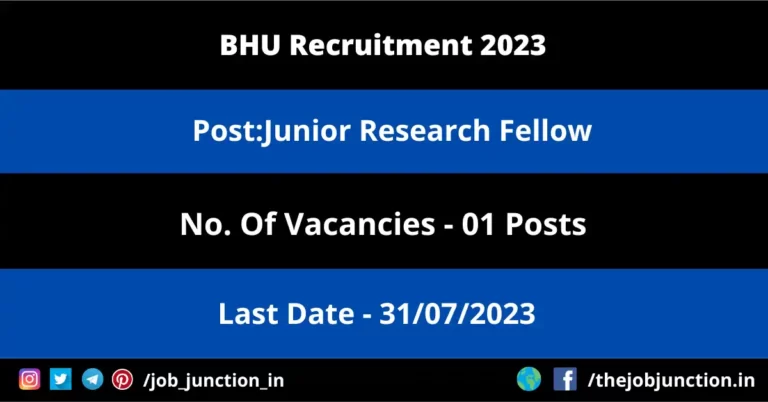 BHU JRF Recruitment 2023