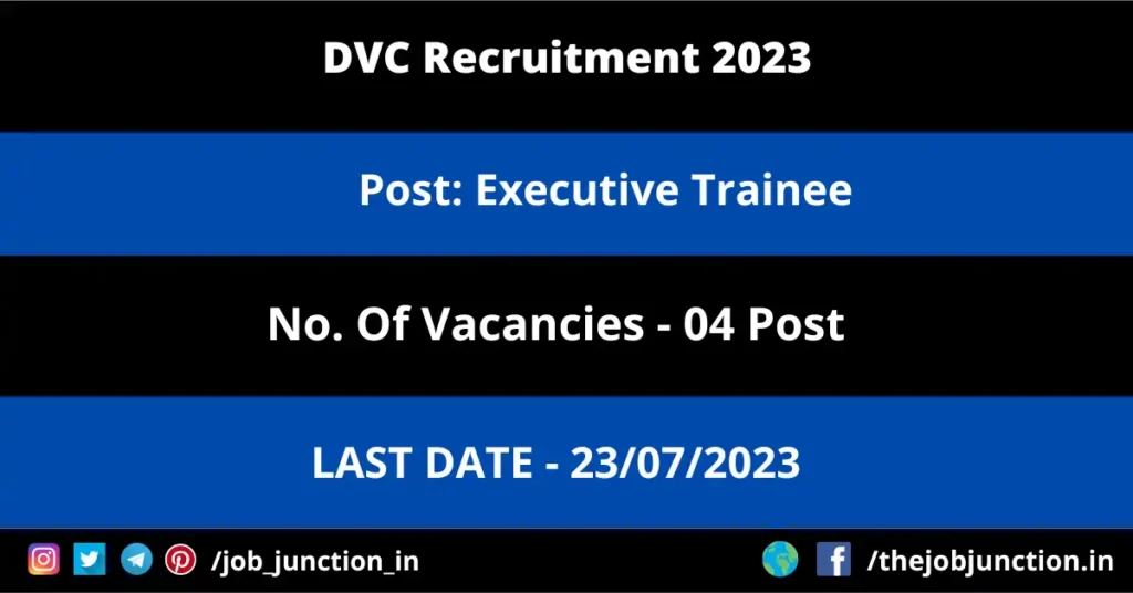 Bombay High Court Associate Recruitment 2026 JOB JUNCTION DVC Executive Trainee Recruitment 2023