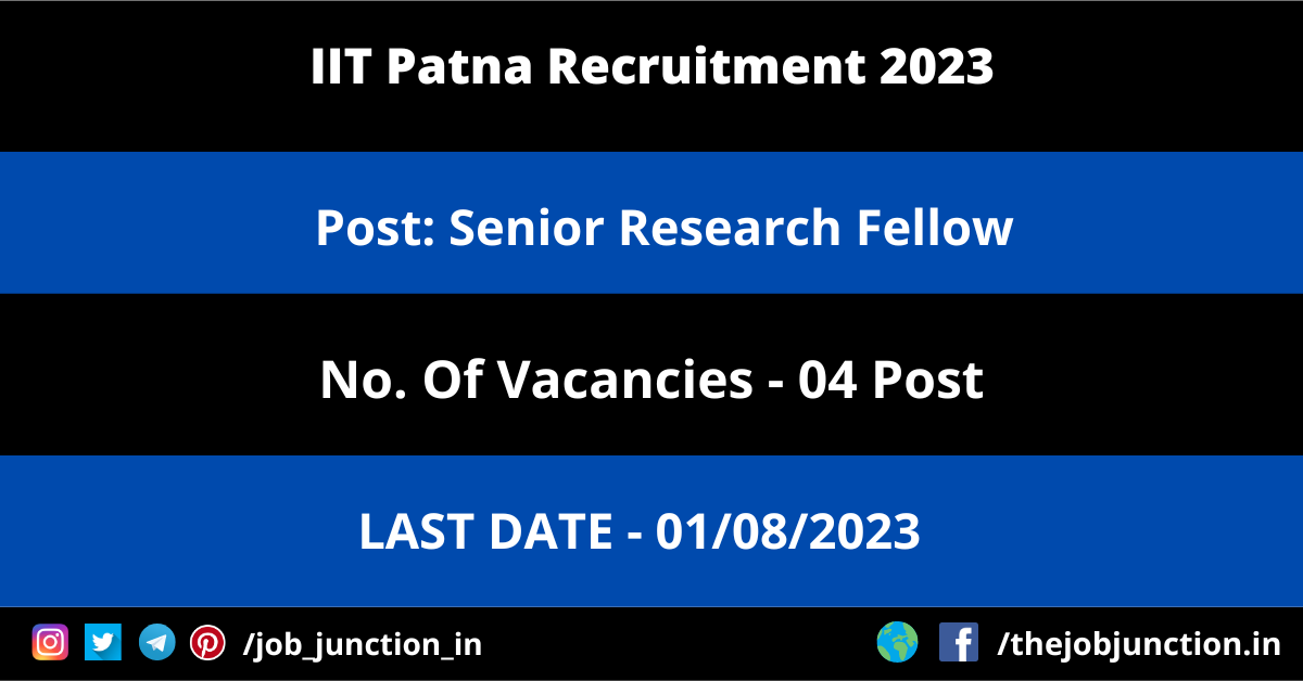 IIT Patna SRF Recruitment 2023