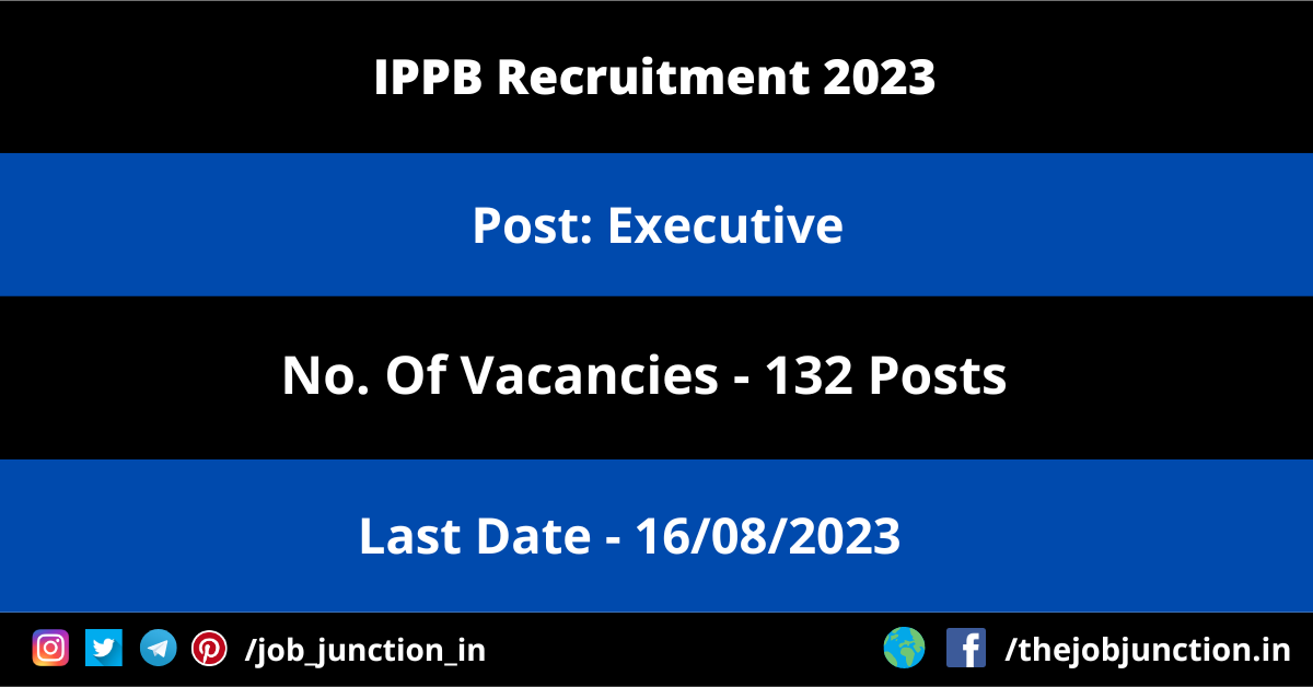 IPPB Executive Recruitment 2023