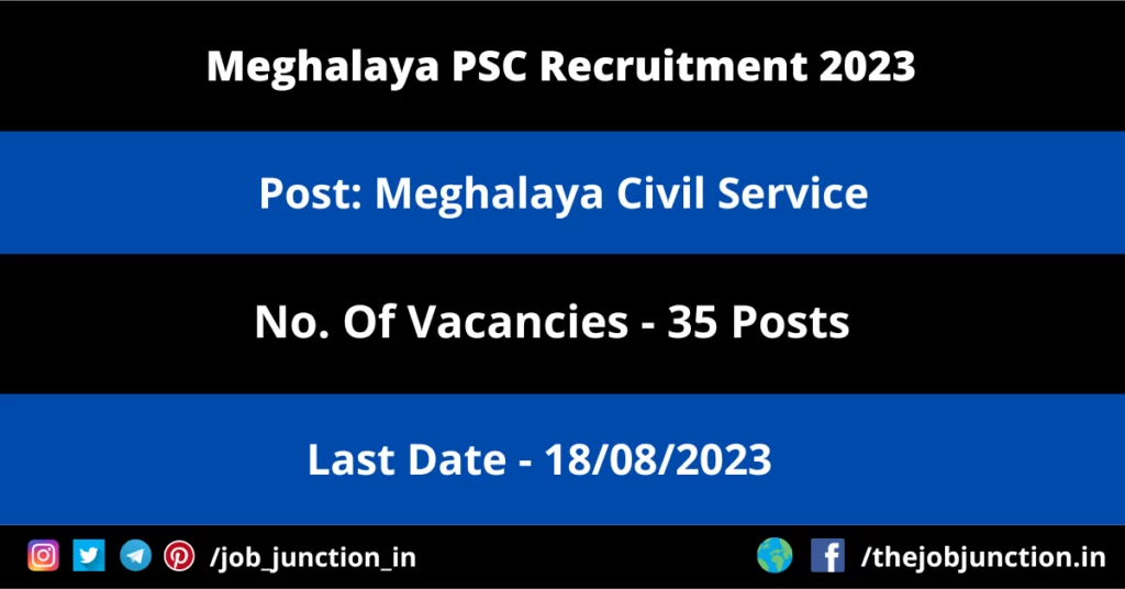 IIG Research Scholar Recruitment 2026 JOB JUNCTION Meghalaya PSC Recruitment 2023