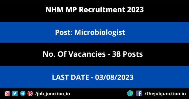 NHM MP Microbiologist Recruitment 2023