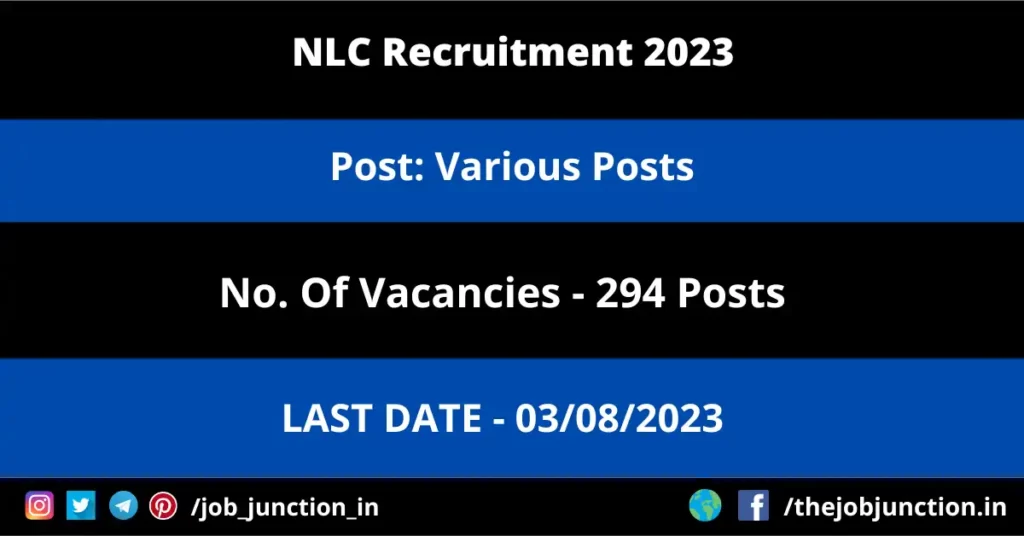 UASD Recruitment 2023 JOB JUNCTION NLC Recruitment 2023