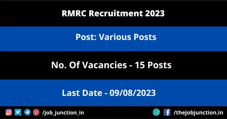 RMRC Recruitment 2023