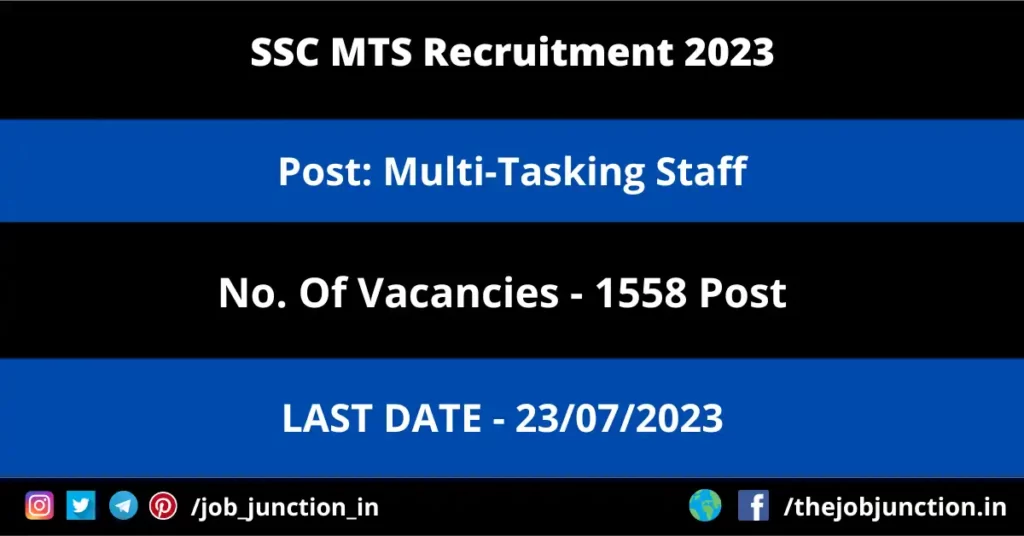Indian Coast Guard Recruitment 2023 JOB JUNCTION SSC MTS Recruitment 2023