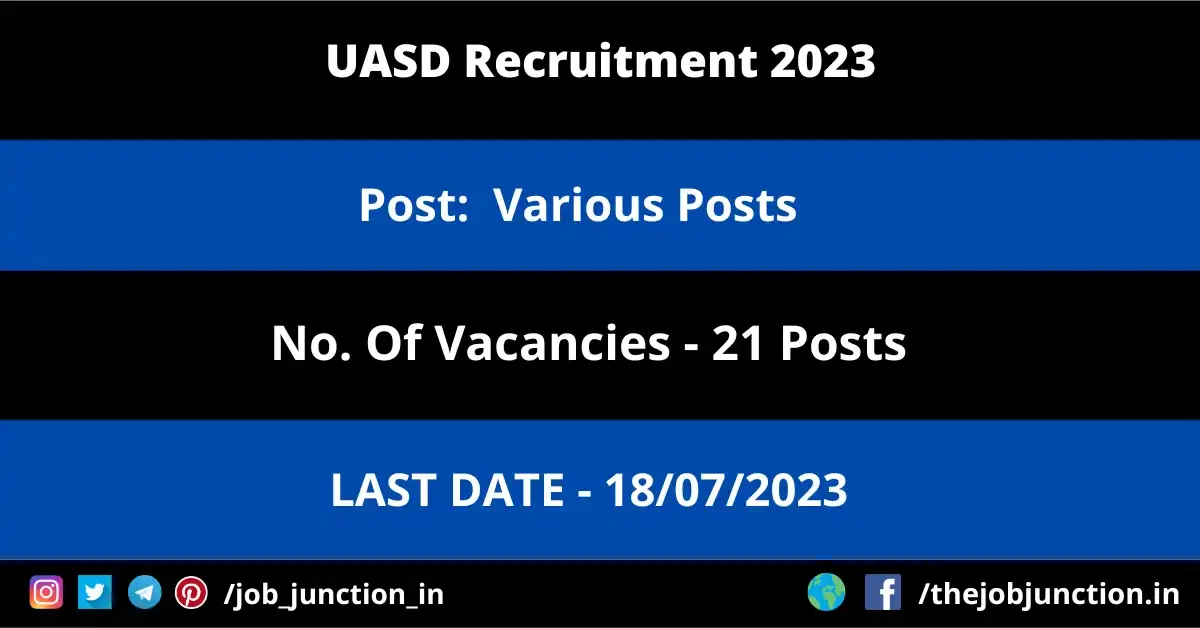 UASD Recruitment 2023