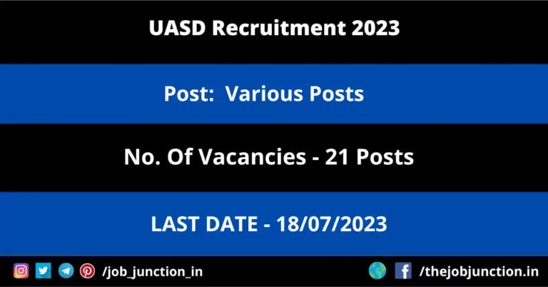 UASD Recruitment 2023