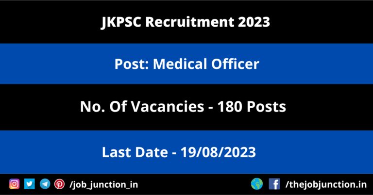 JKPSC Medical Officer Recruitment 2023