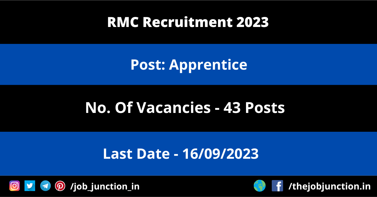 RMC Apprentice Recruitment 2023