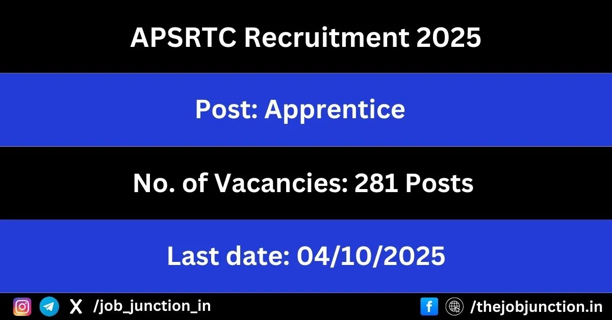APSRTC Recruitment 2025
