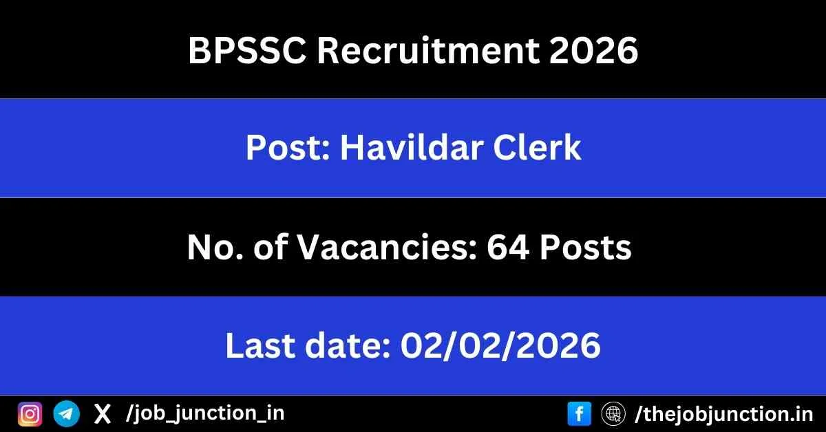 BPSSC Havildar Clerk Recruitment 2026