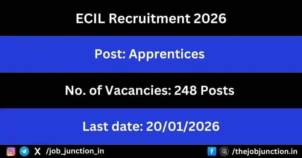 ECIL Apprentices Recruitment 2026 JOB JUNCTION ECIL Apprentices Recruitment 2026