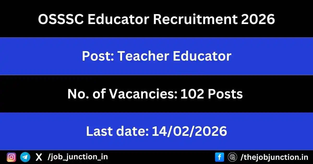 OSSSC Educator Recruitment 2026