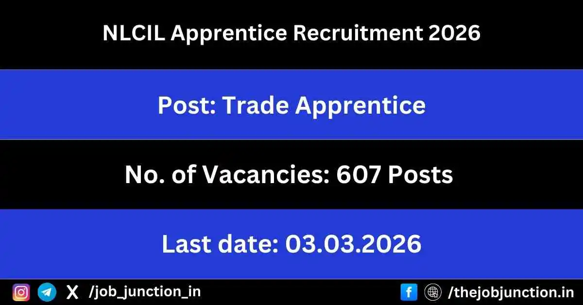 NLCIL Apprentice Recruitment 2026