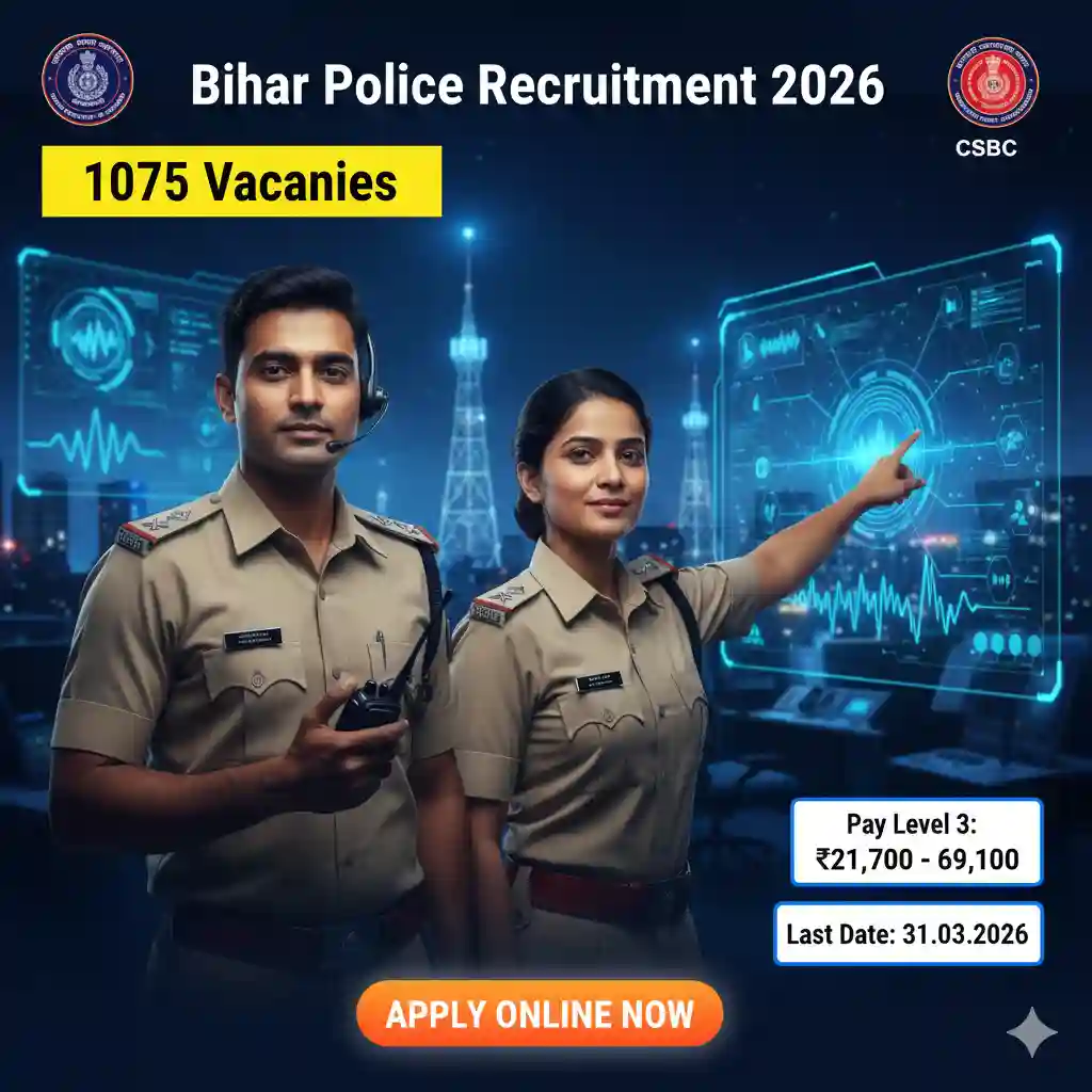 Bihar Police Constable Operator Recruitment 2026 JOB JUNCTION Bihar Police Constable Operator Recruitment 2026