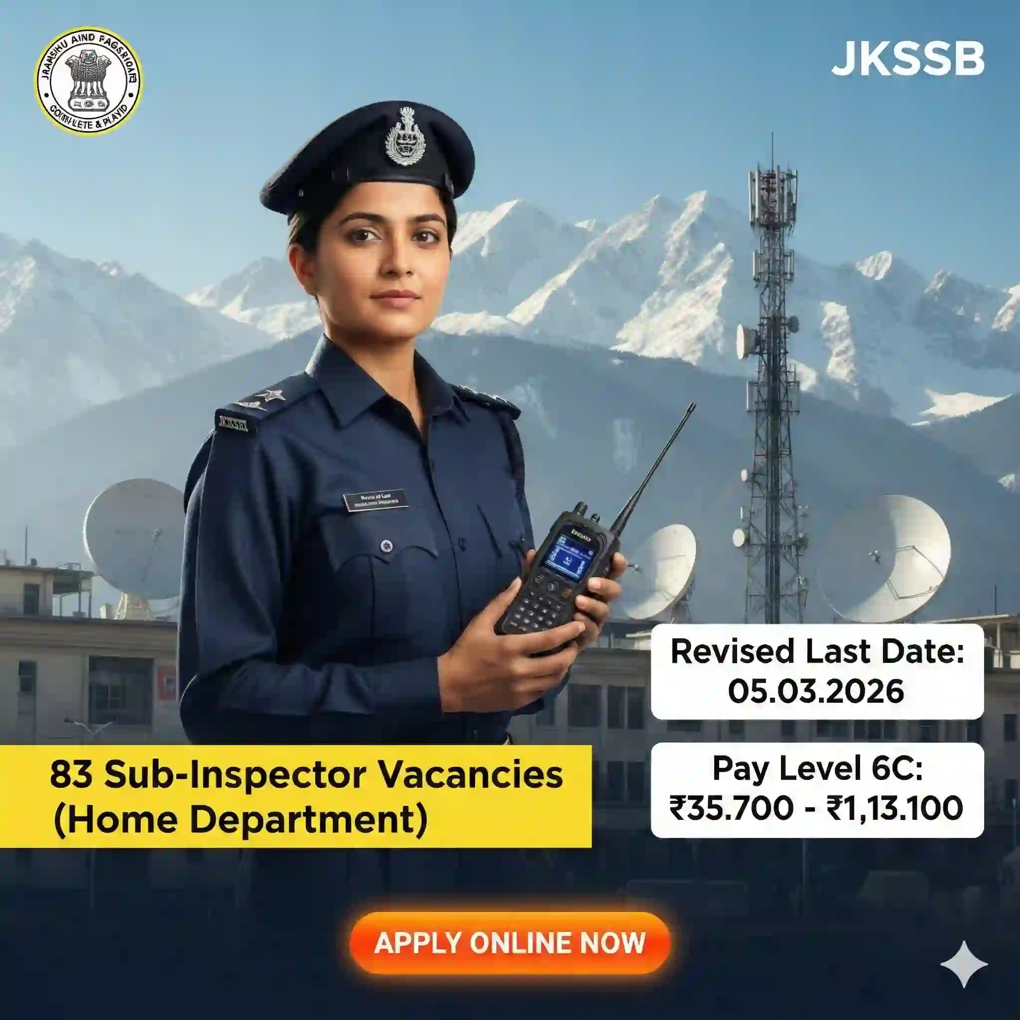 JKSSB SI Telecommunication Recruitment 2026
