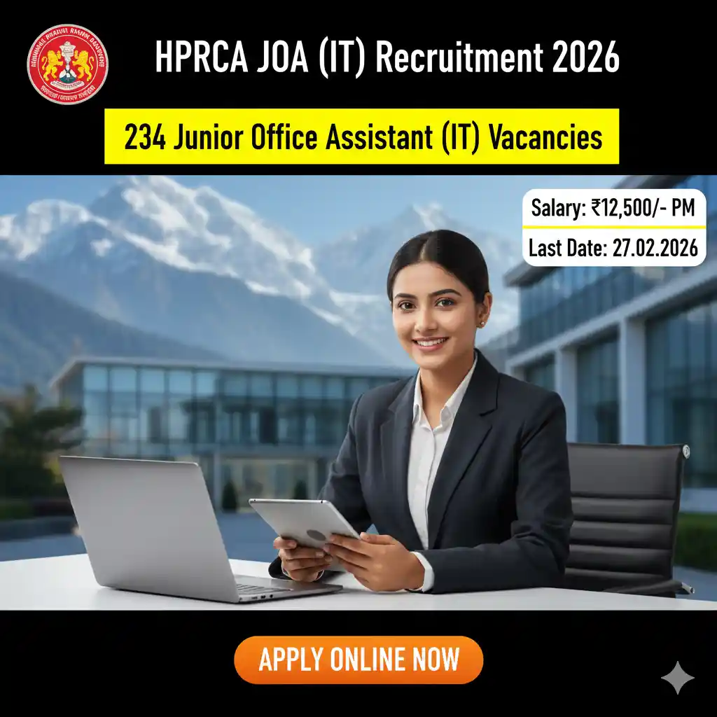 HPRCA JOA Recruitment 2026 JOB JUNCTION HPRCA JOA Recruitment 2026