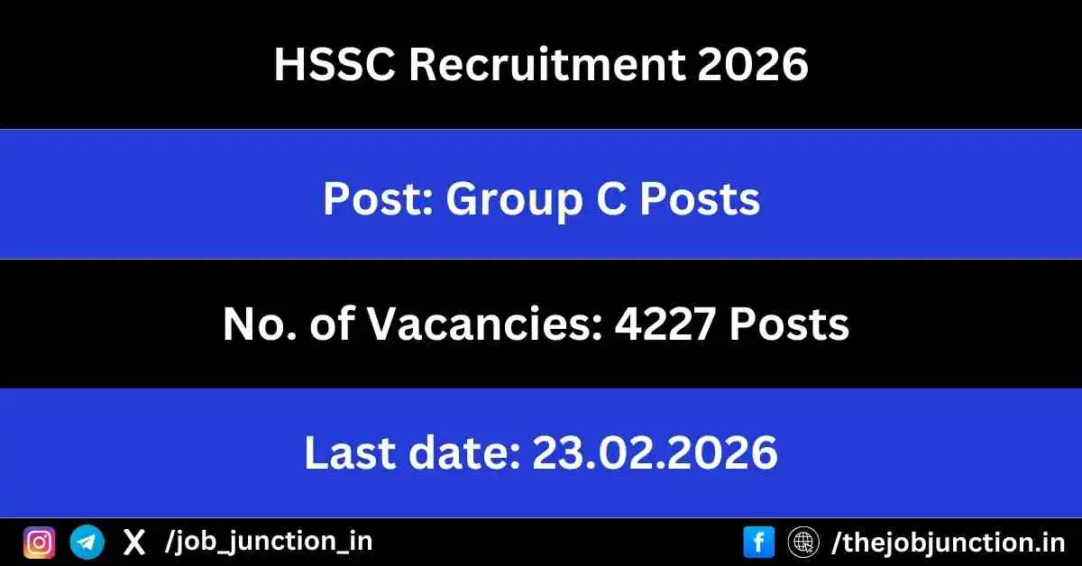HSSC Recruitment 2026