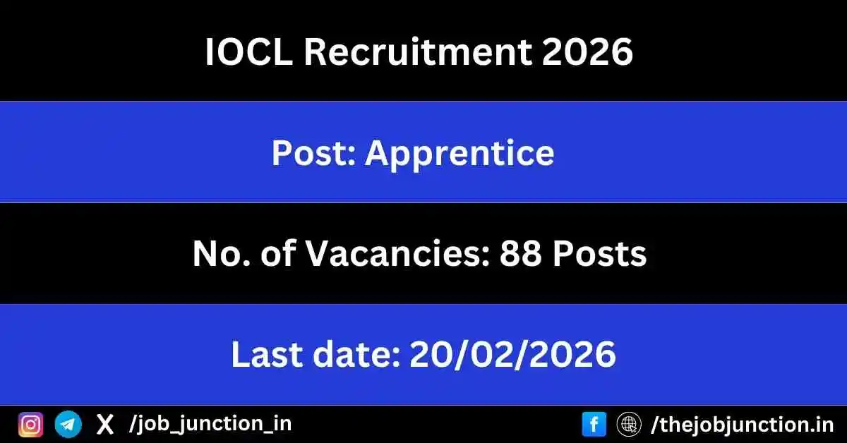 IOCL Apprentice Recruitment 2026