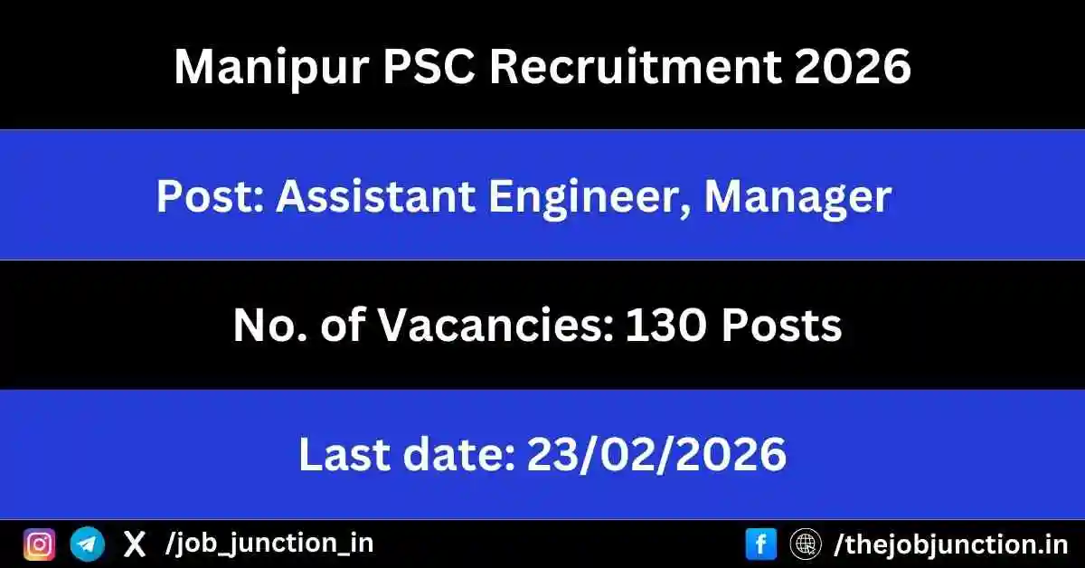Manipur PSC Recruitment 2026