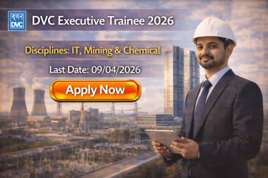 DVC Executive Trainee Recruitment 2026 JOB JUNCTION DVC Executive Trainee Recruitment 2026