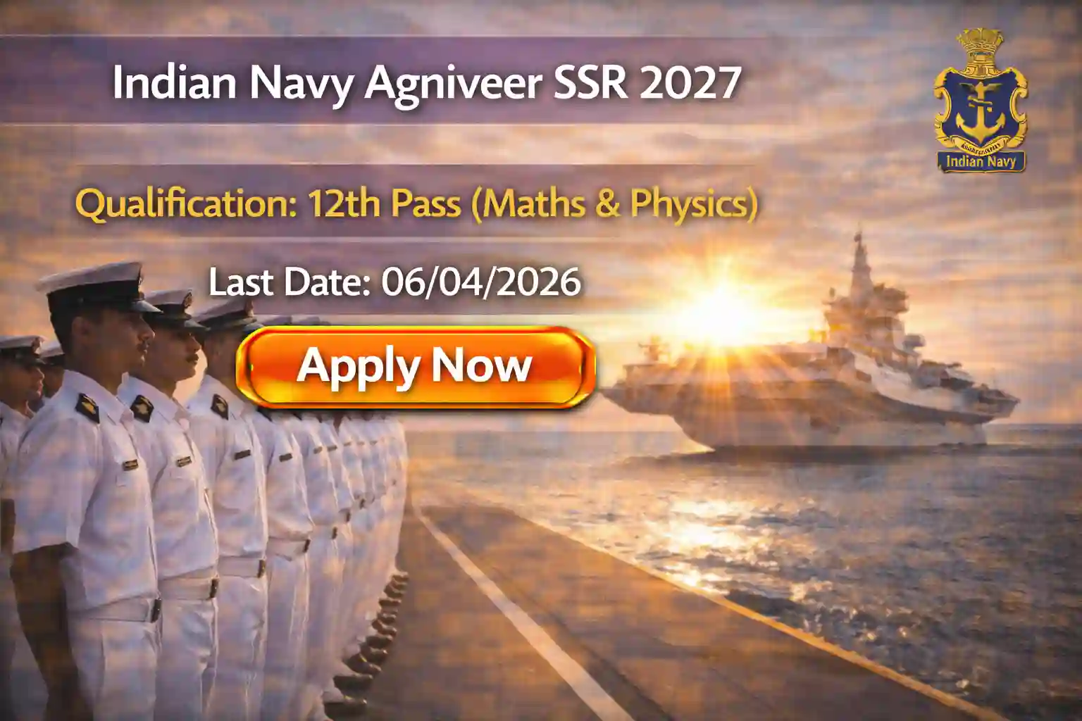 Indian Navy Agniveer SSR Recruitment 2026