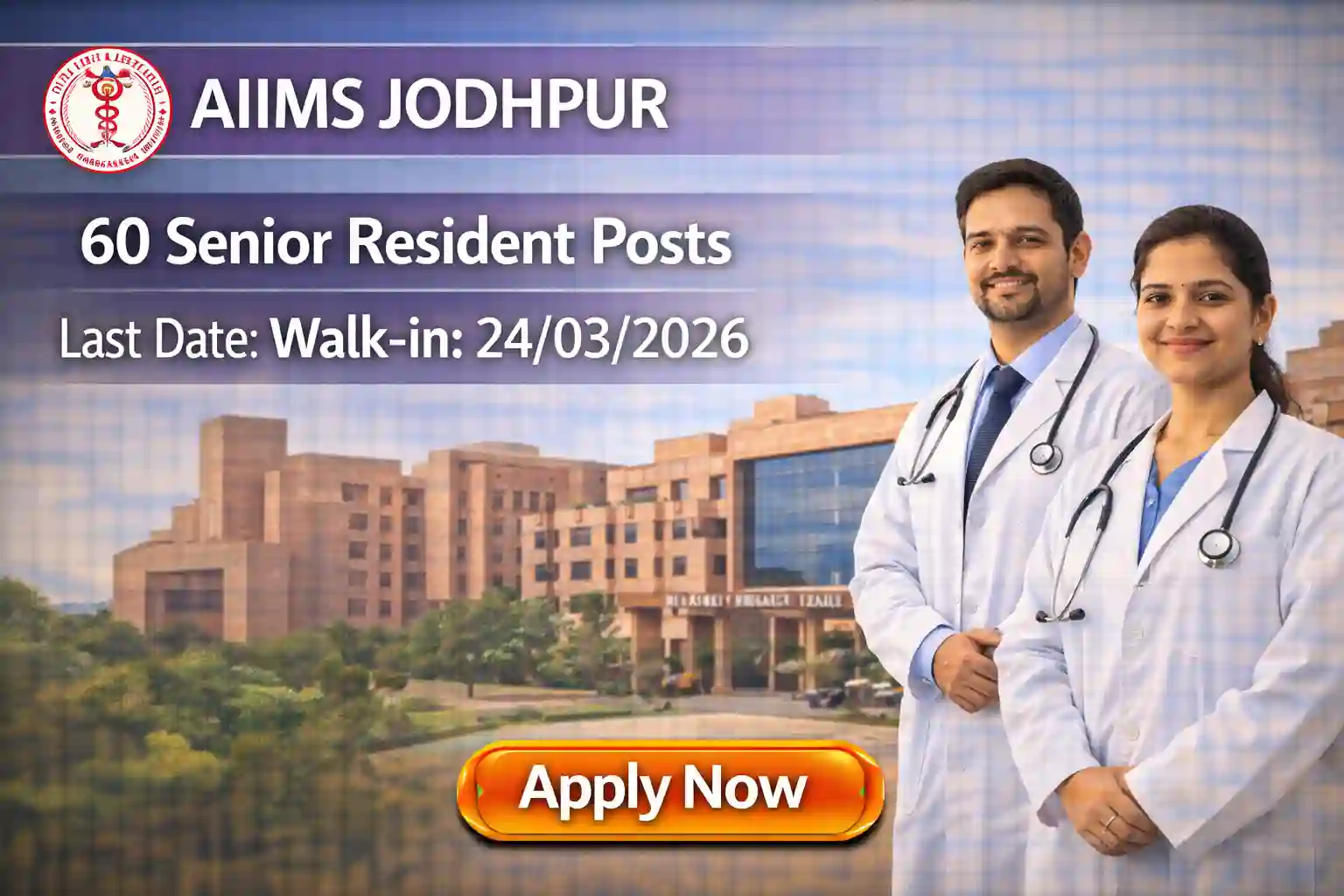 AIIMS Jodhpur Recruitment 2026
