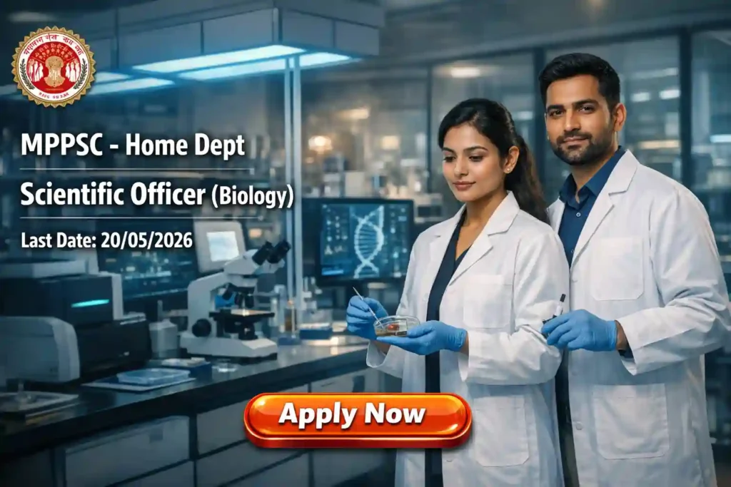 MPPSC Scientific Officer Recruitment 2026 JOB JUNCTION MPPSC Scientific Officer Recruitment 2026