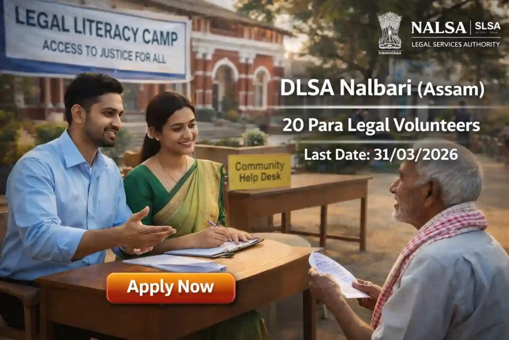 DLSA Nalbari Recruitment 2026 JOB JUNCTION DLSA Nalbari Recruitment 2026