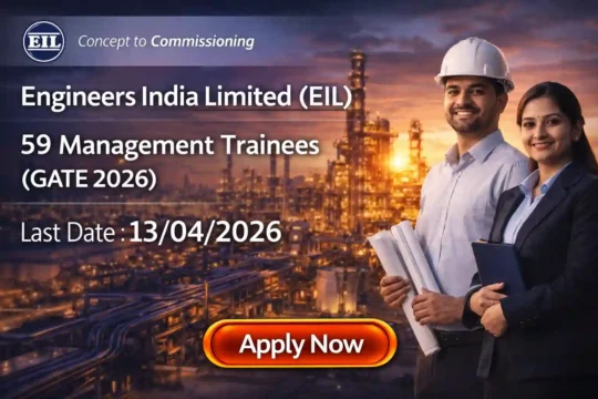 EIL Management Trainee Recruitment 2026 JOB JUNCTION EIL Management Trainee Recruitment 2026
