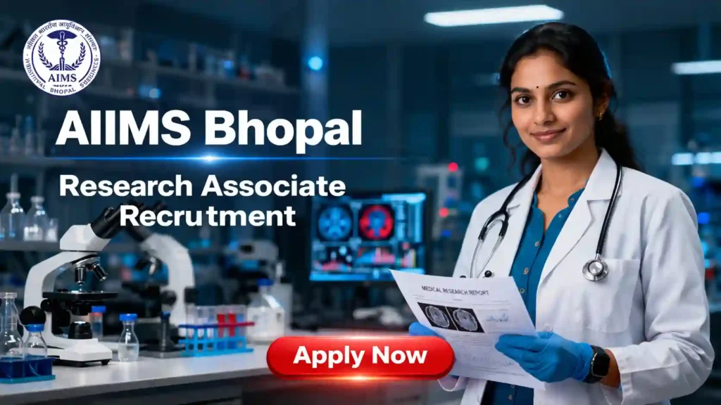 AIIMS Bhopal Research Associate Recruitment 2026 JOB JUNCTION AIIMS Bhopal Research Associate Recruitment 2026 Notification
