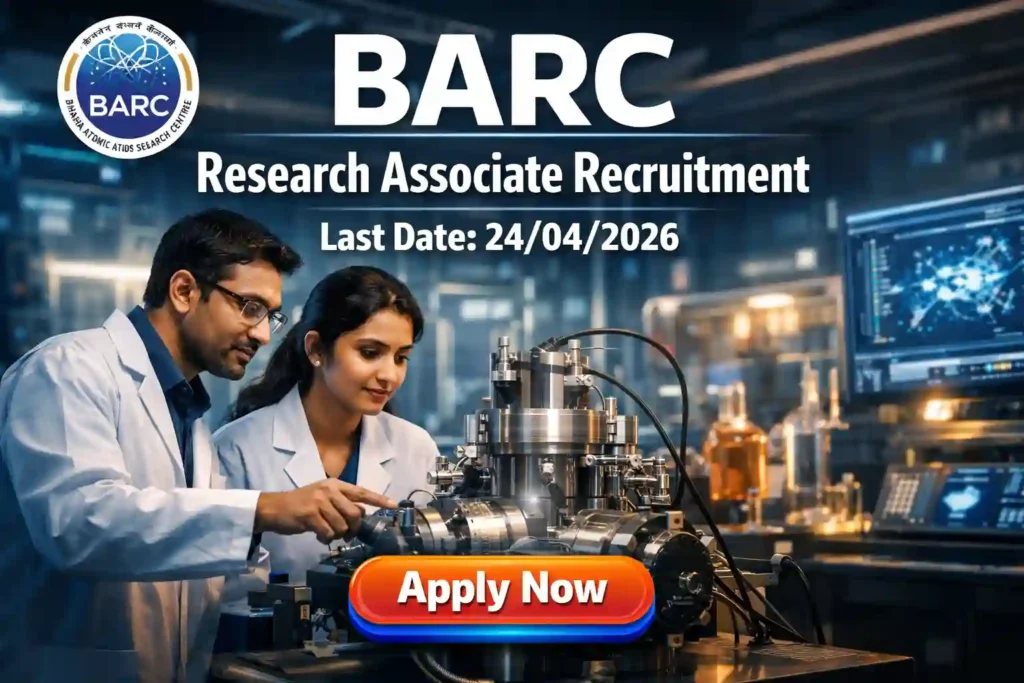 BARC Research Associate Recruitment 2026 JOB JUNCTION BARC Research Associate Recruitment 2026 Notification