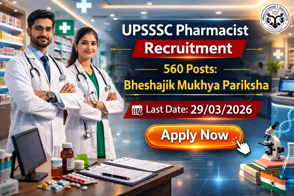 UPSSSC Pharmacist Recruitment 2026 JOB JUNCTION UPSSSC Pharmacist Recruitment 2026