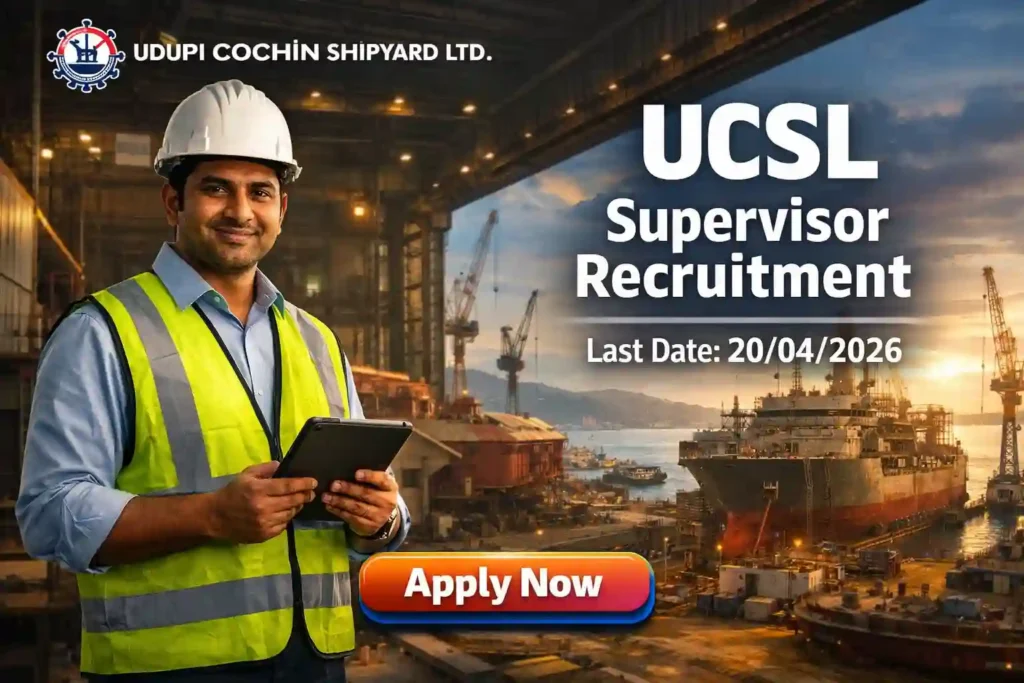 UCSL Supervisor Recruitment 2026 JOB JUNCTION UCSL Supervisor Recruitment 2026 Notification