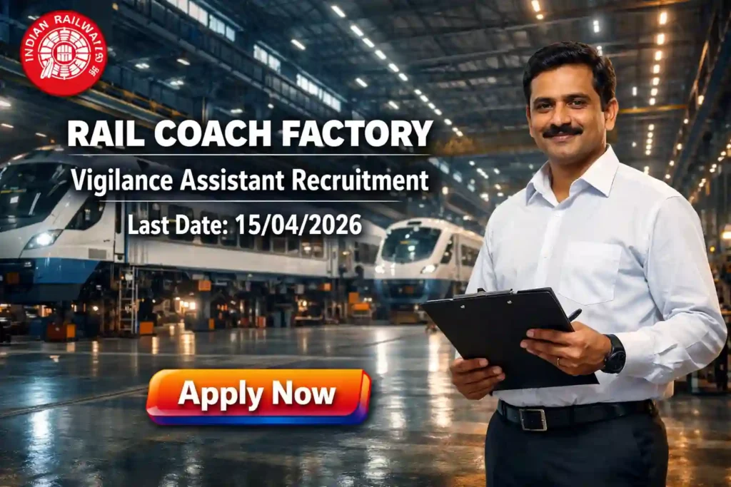 Rail Coach Factory Recruitment 2026 JOB JUNCTION Rail Coach Factory Recruitment 2026 Notification