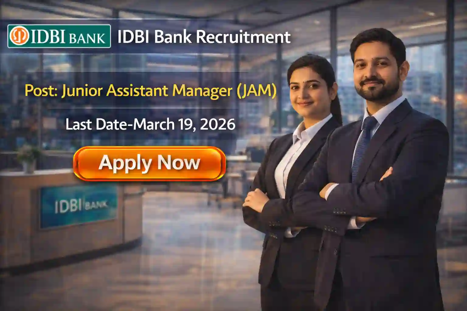 IDBI Bank JAM Recruitment 2026