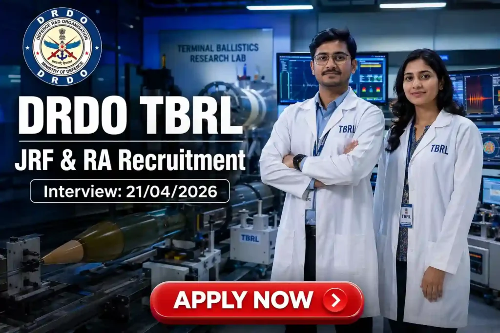 DRDO TBRL Recruitment 2026 JOB JUNCTION DRDO TBRL Recruitment 2026 Notification