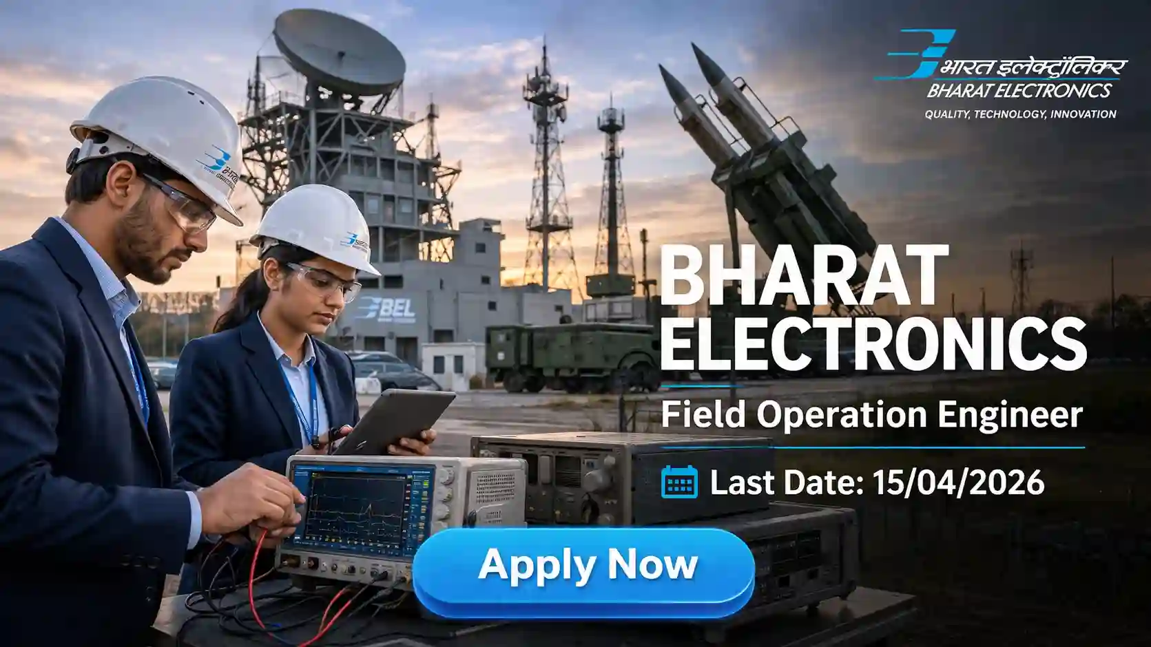 BEL Field Operation Engineer Recruitment 2026 Notification